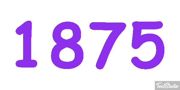 1875 Texteffekt