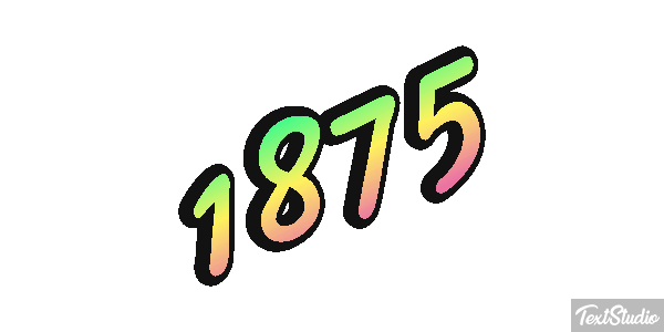 1875 Texteffekt