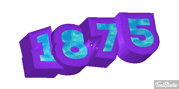 1875 Texteffekt