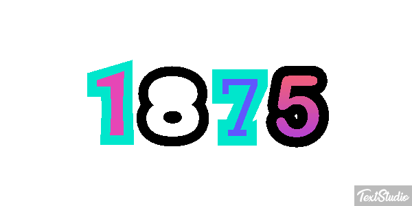 1875 Texteffekt