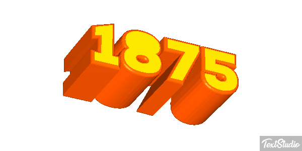 1875 Texteffekt