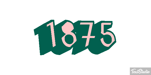 1875 Texteffekt