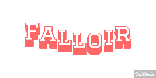 Falloir Effet de texte