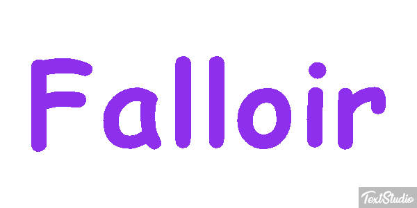 Falloir Effet de texte