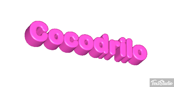 Cocodrilo Effetto testo
