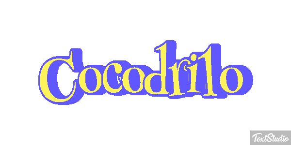 Cocodrilo Effetto testo