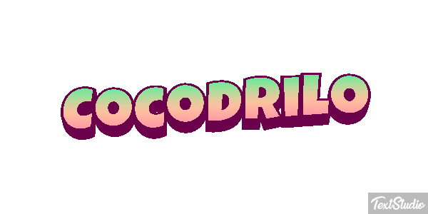 Cocodrilo Effetto testo