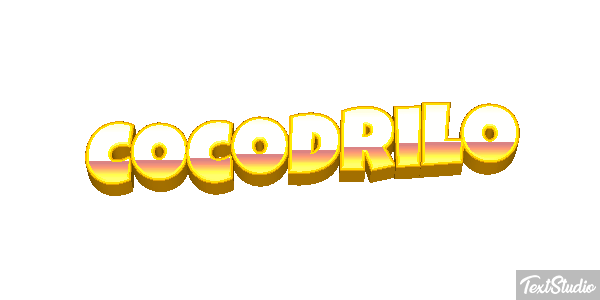 Cocodrilo Effetto testo