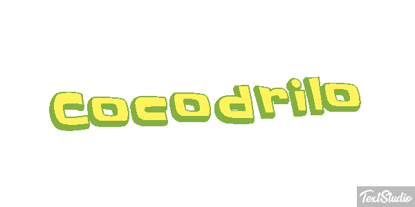 Cocodrilo Effetto testo