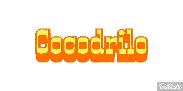 Cocodrilo Effetto testo