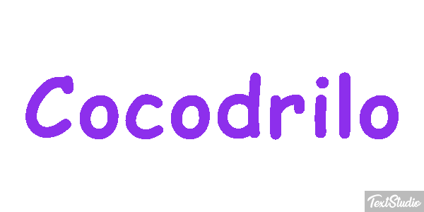 Cocodrilo Effetto testo
