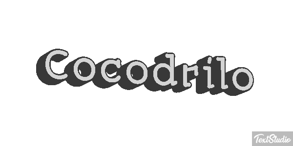 Cocodrilo Effetto testo