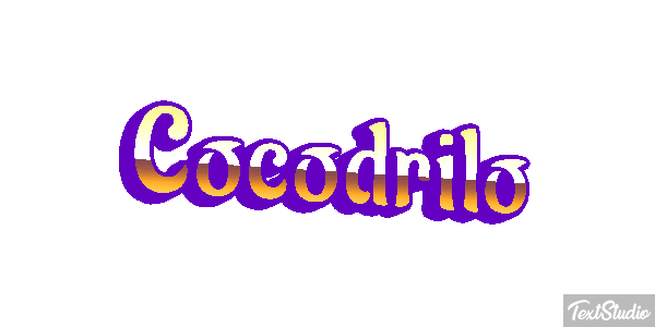 Cocodrilo Effetto testo