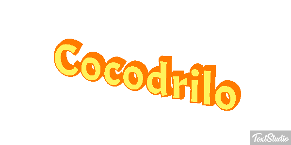 Cocodrilo Effetto testo