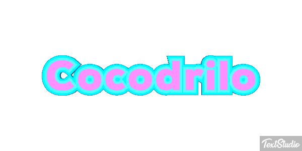 Cocodrilo Effetto testo