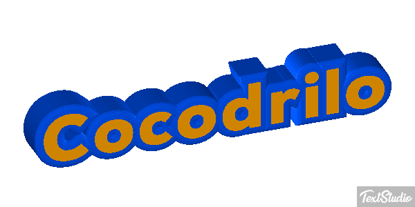 Cocodrilo Effetto testo