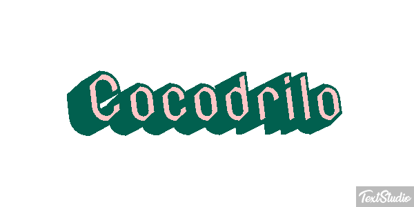 Cocodrilo Effetto testo