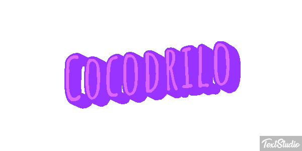 Cocodrilo Effetto testo