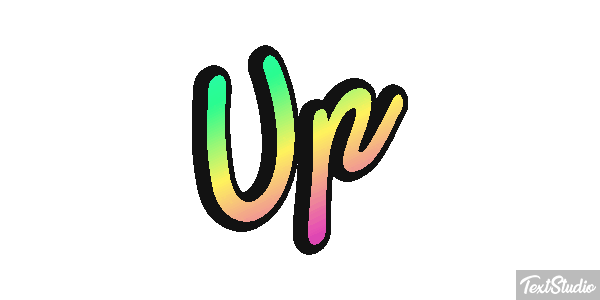 Up Text effect