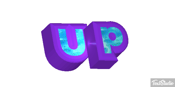 Up Text effect
