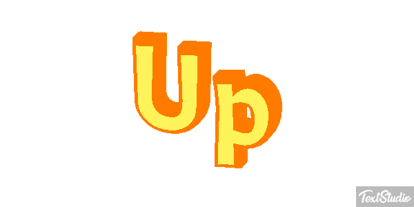 Up Text effect