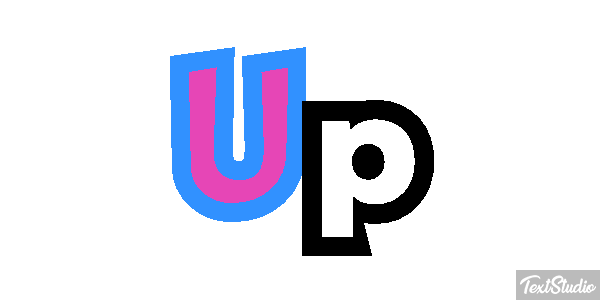 Up Text effect