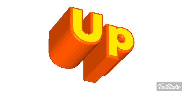 Up Text effect