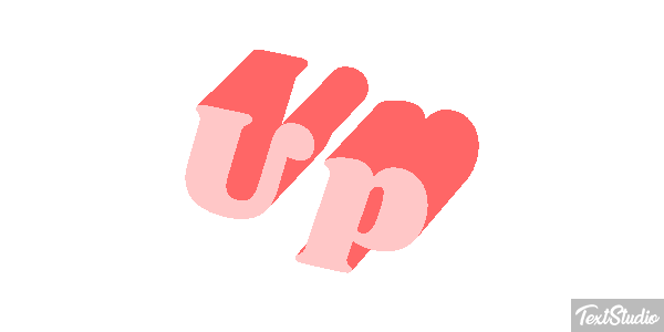Up Text effect