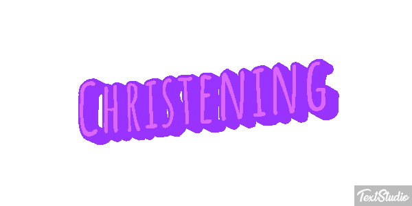 Christening Text effect