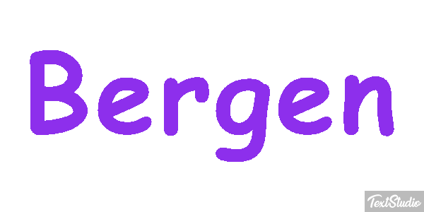 Bergen Text effect