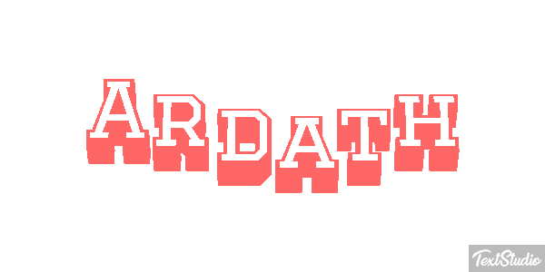 Ardath Text effect
