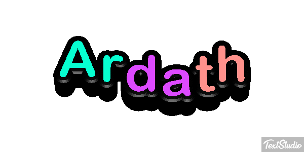 Ardath Text effect