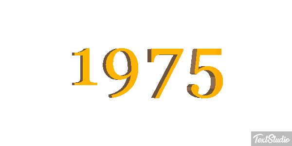1975 Text effect