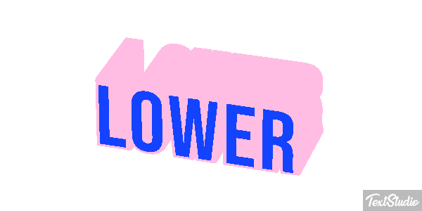 Lower Text effect
