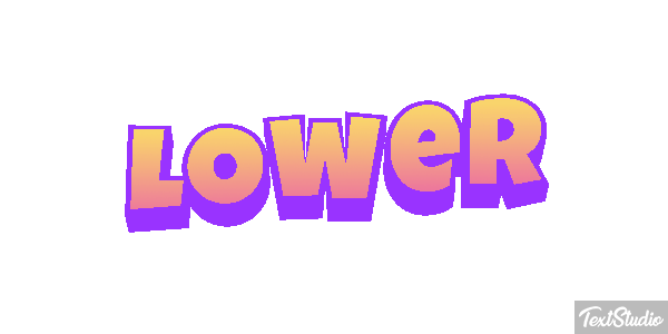 Lower Text effect