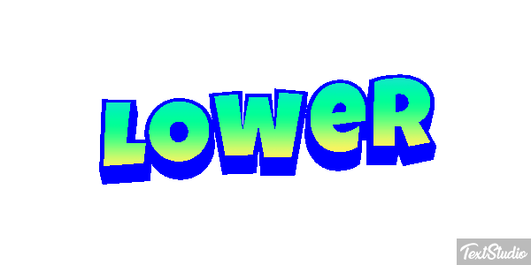 Lower Text effect