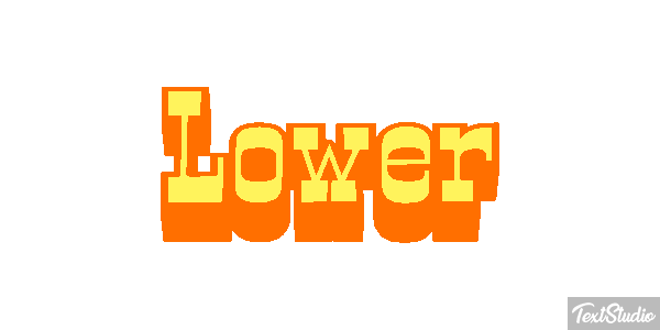 Lower Text effect