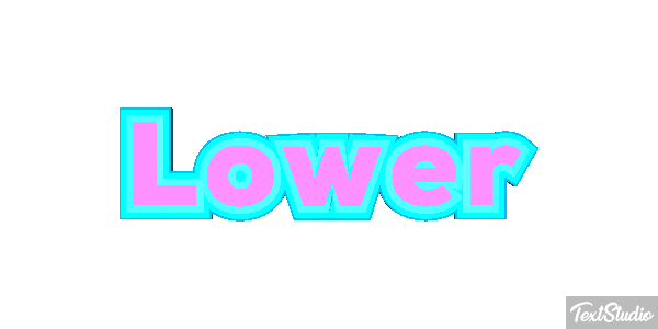 Lower Text effect