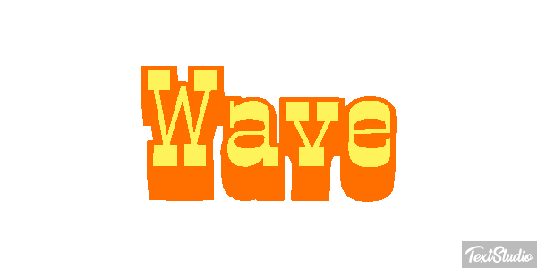 Wave Efekt tekstowy