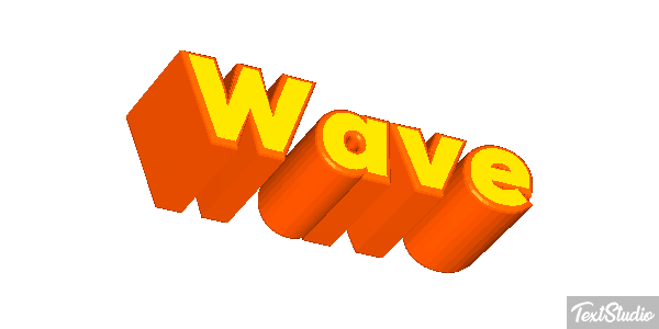 Wave Efekt tekstowy