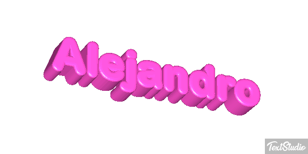 Alejandro Text effect