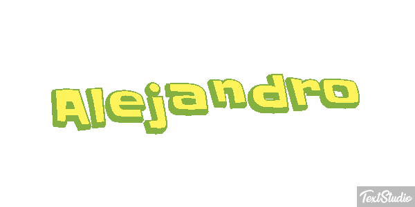 Alejandro Text effect