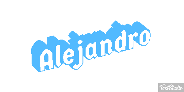 Alejandro Text effect