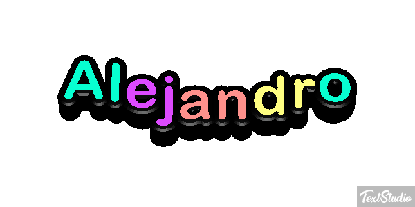 Alejandro Text effect