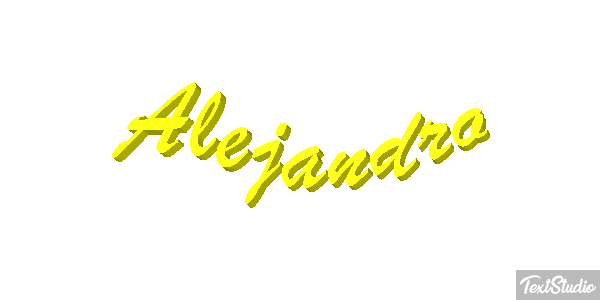 Alejandro Text effect