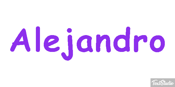 Alejandro Text effect