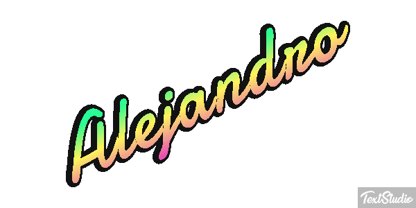 Alejandro Text effect