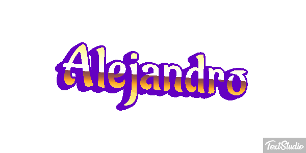 Alejandro Text effect