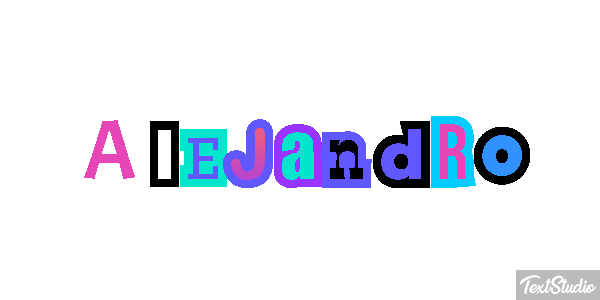 Alejandro Text effect