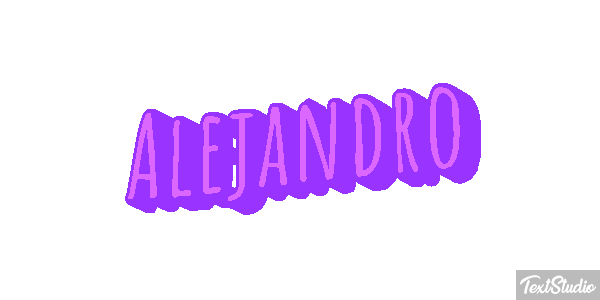 Alejandro Text effect
